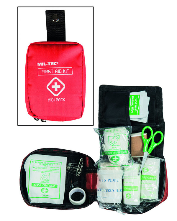 FIRST AID PACK ERSTE HILFE  MIDI RED